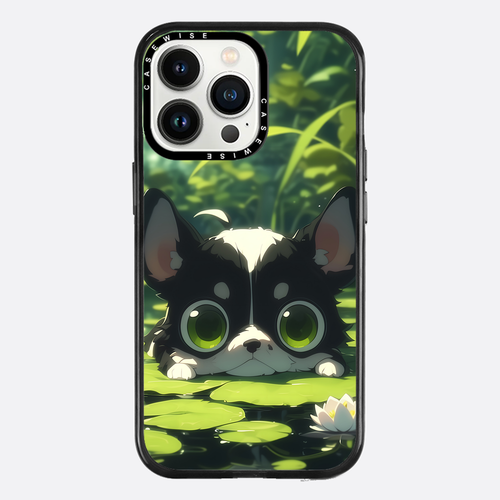 Cute Dog on Sea Rose - Etui