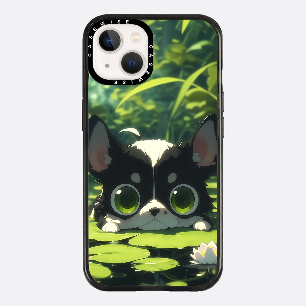 Cute Dog on Sea Rose - Etui