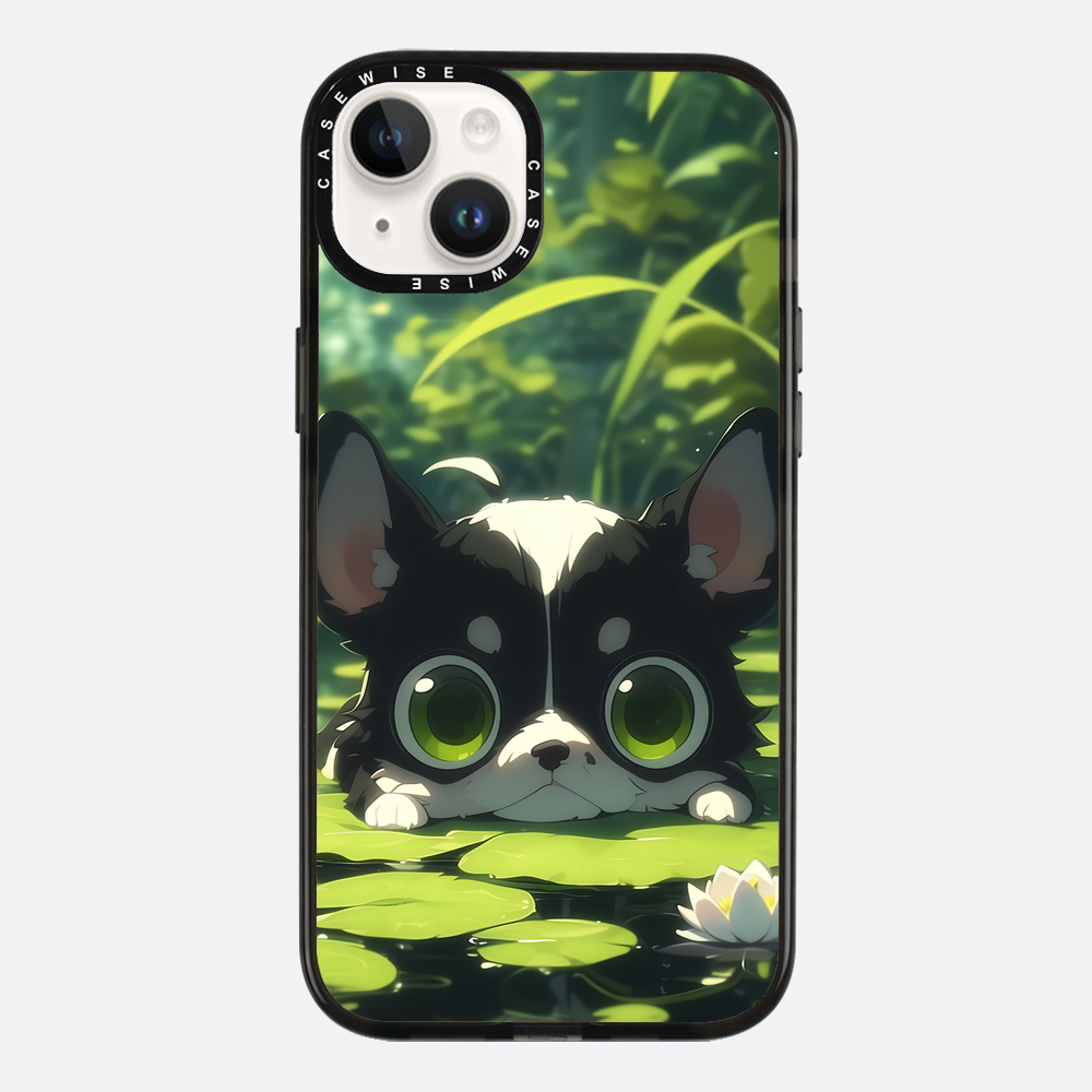 Cute Dog on Sea Rose - Etui