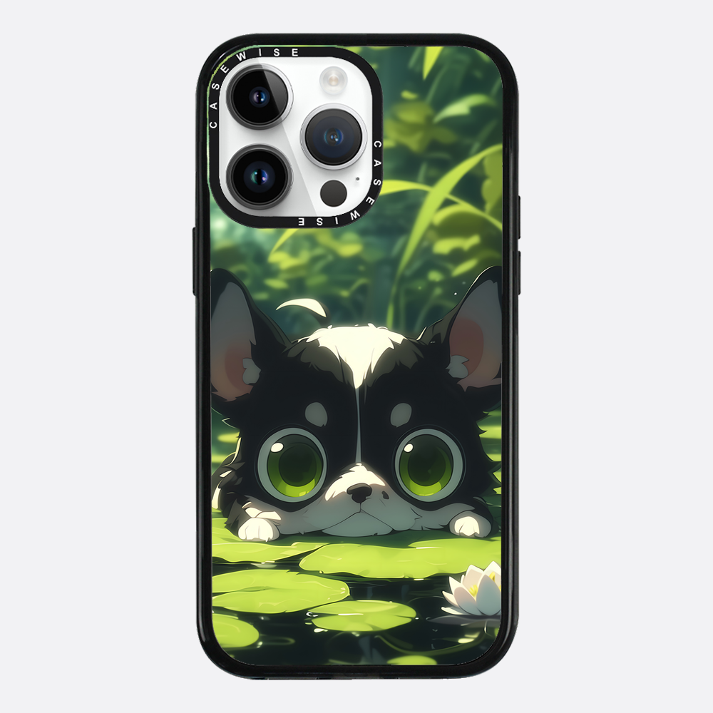 Cute Dog on Sea Rose - Etui