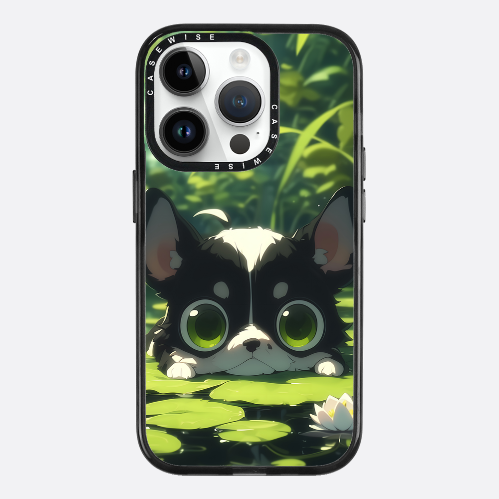 Cute Dog on Sea Rose - Etui