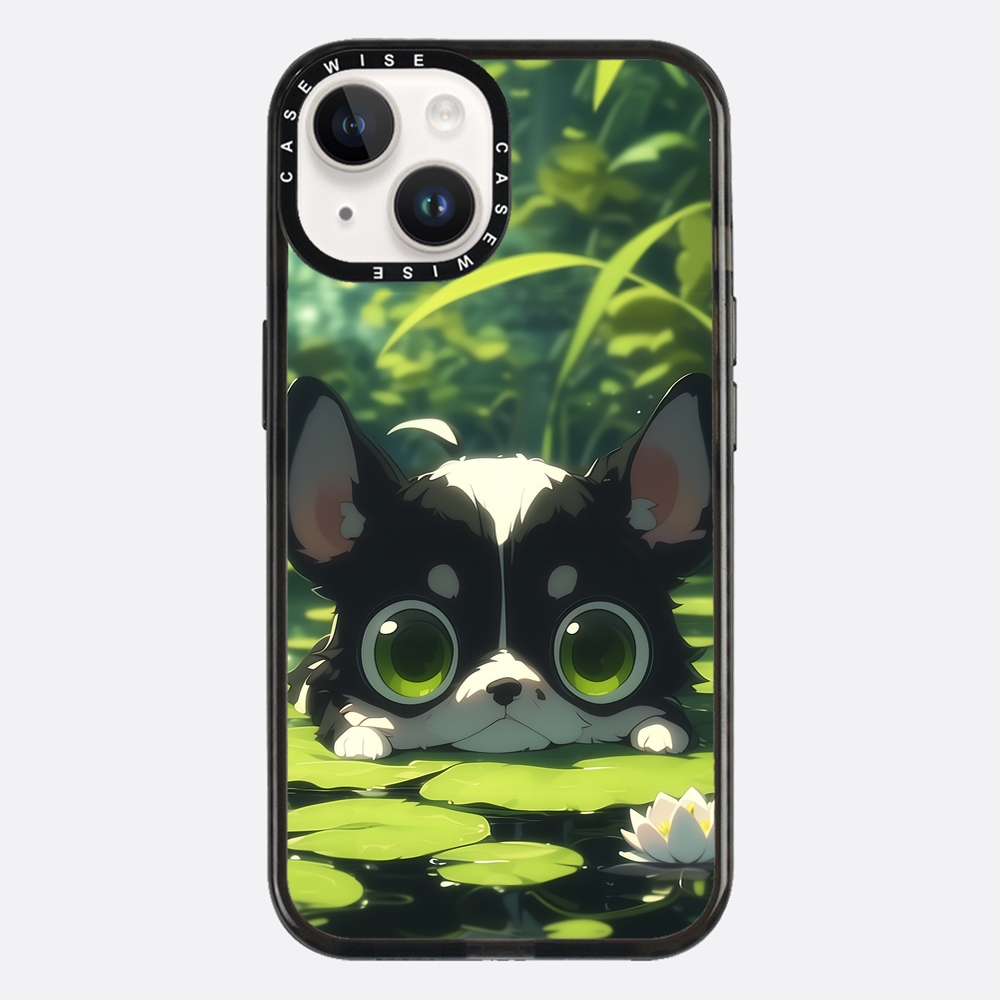 Cute Dog on Sea Rose - Etui