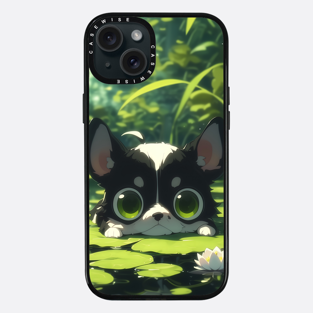 Cute Dog on Sea Rose - Etui