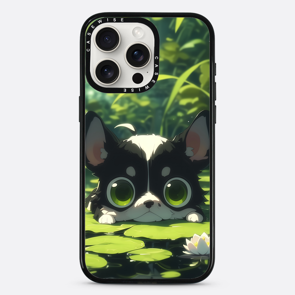 Cute Dog on Sea Rose - Etui