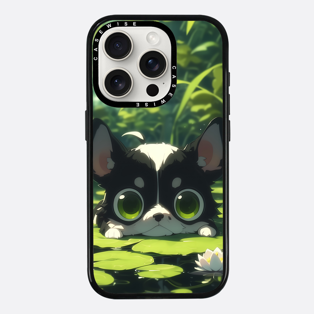 Cute Dog on Sea Rose - Etui