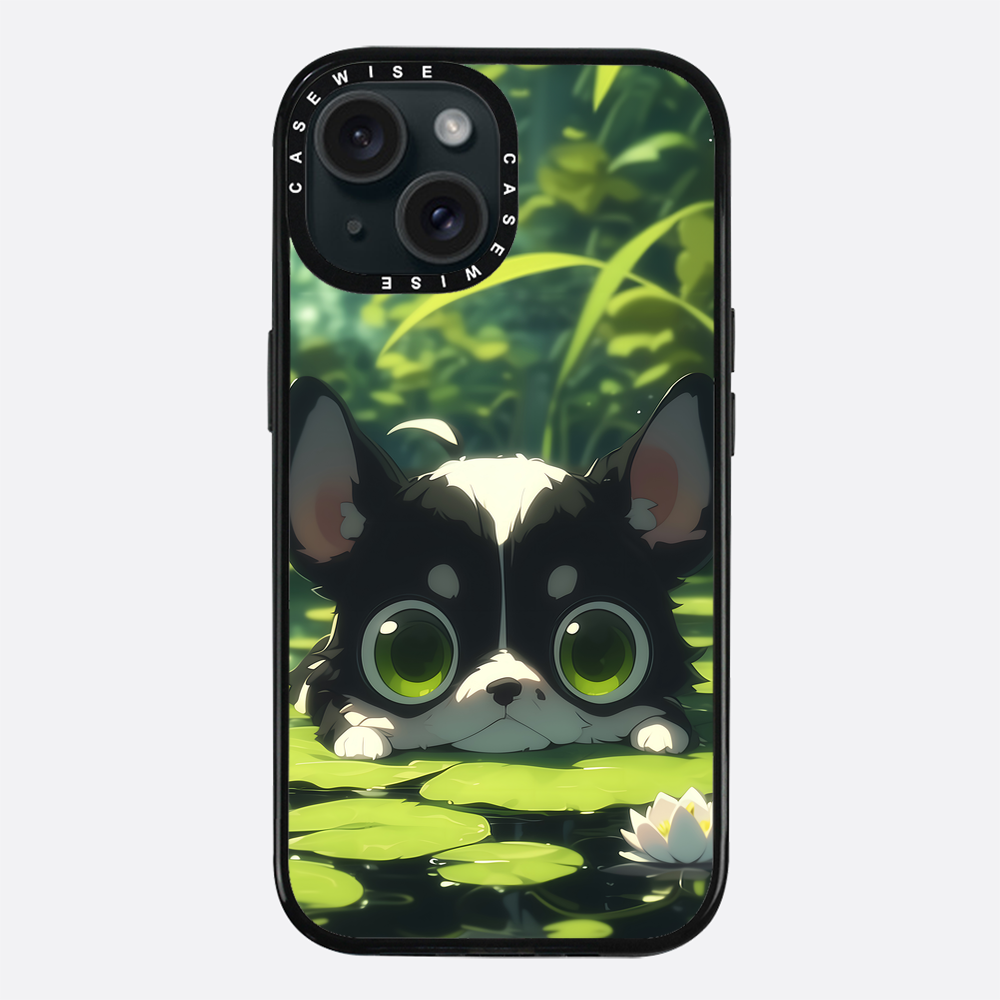 Cute Dog on Sea Rose - Etui