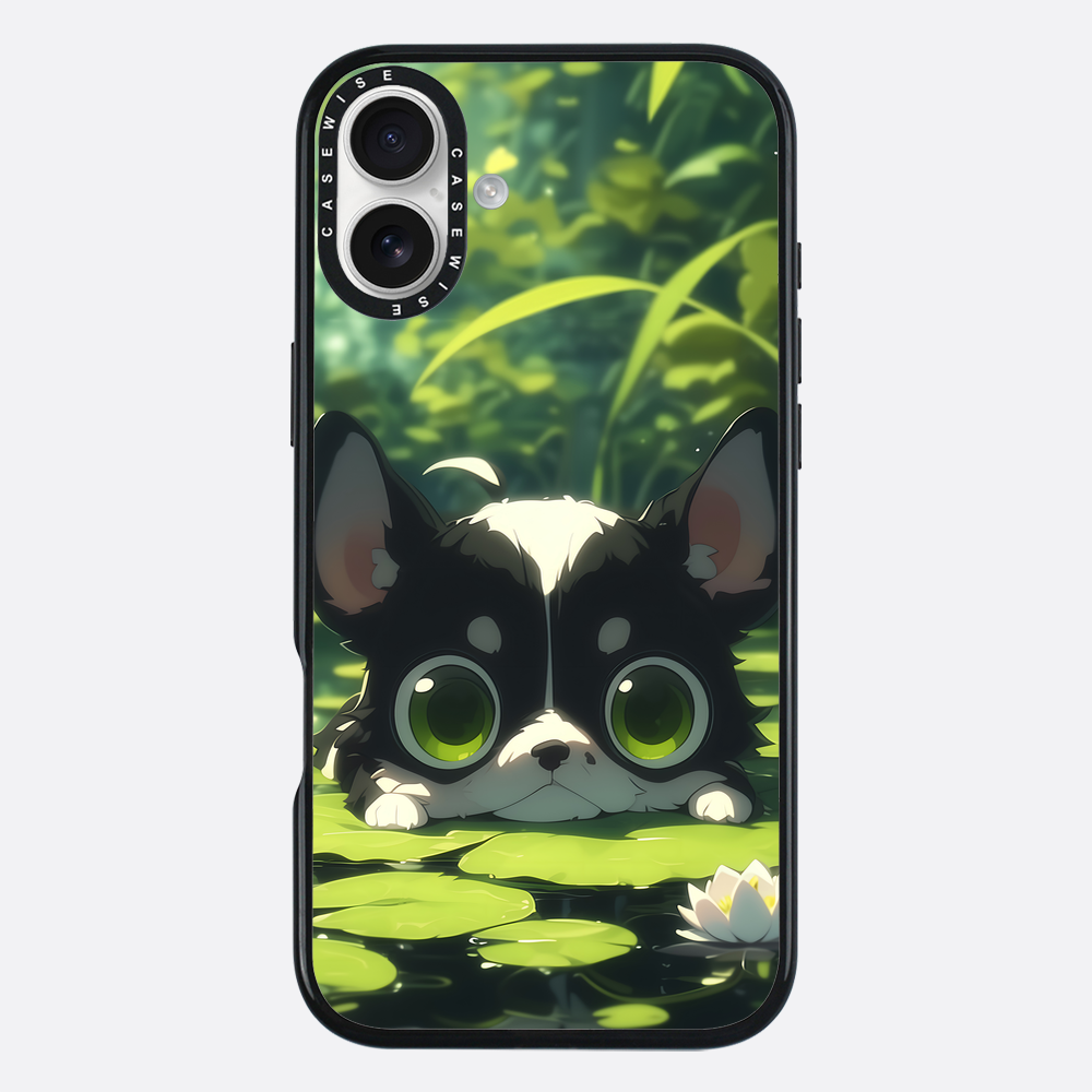 Cute Dog on Sea Rose - Etui