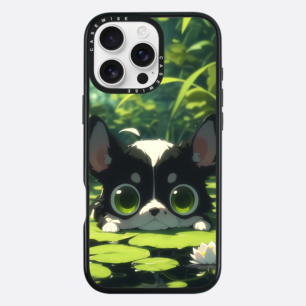 Cute Dog on Sea Rose - Etui