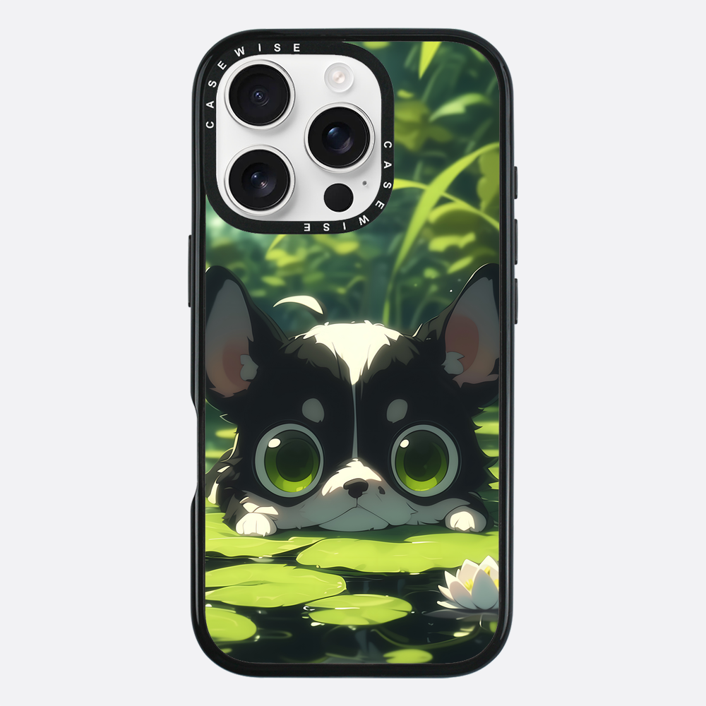 Cute Dog on Sea Rose - Etui