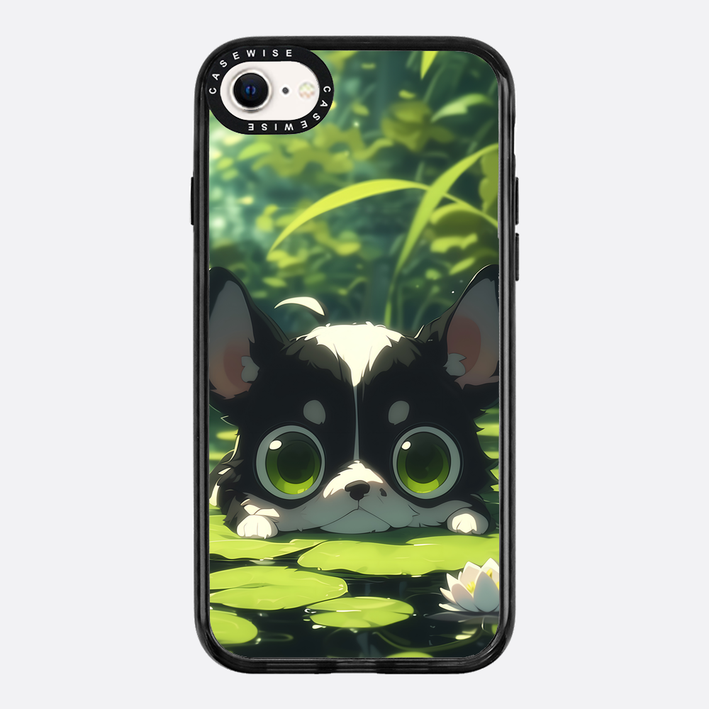 Cute Dog on Sea Rose - Etui