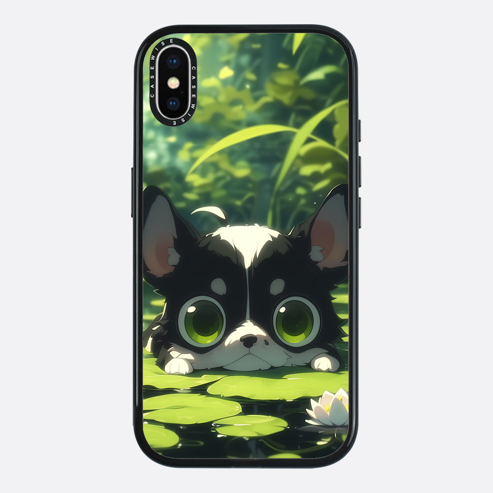 Cute Dog on Sea Rose - Etui