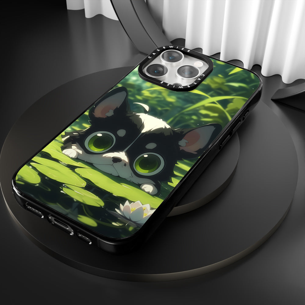 Cute Dog on Sea Rose - Etui