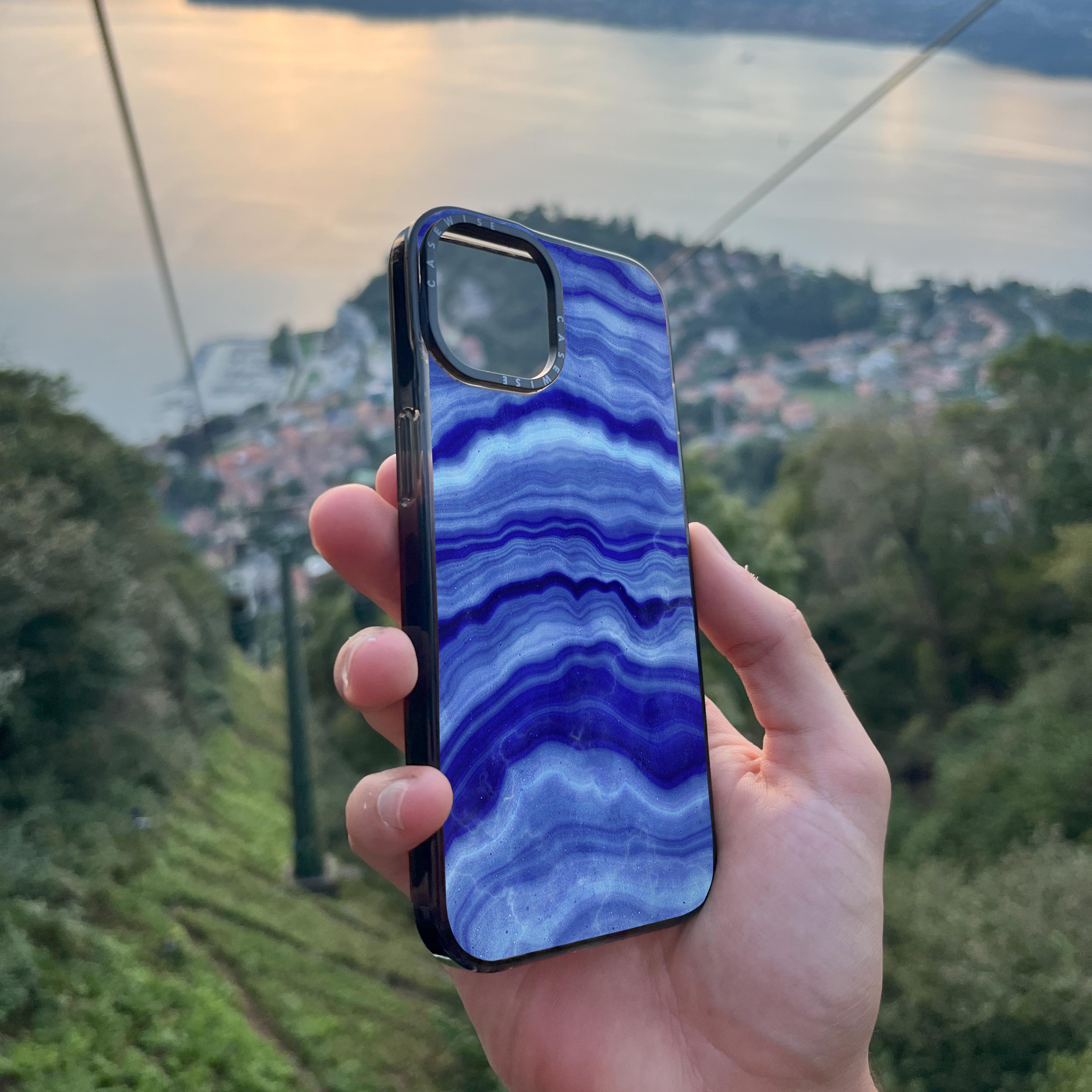 Blue Agate Texture 02 - Etui