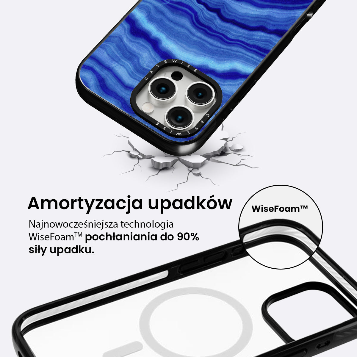 Blue Agate Texture 02 - Etui