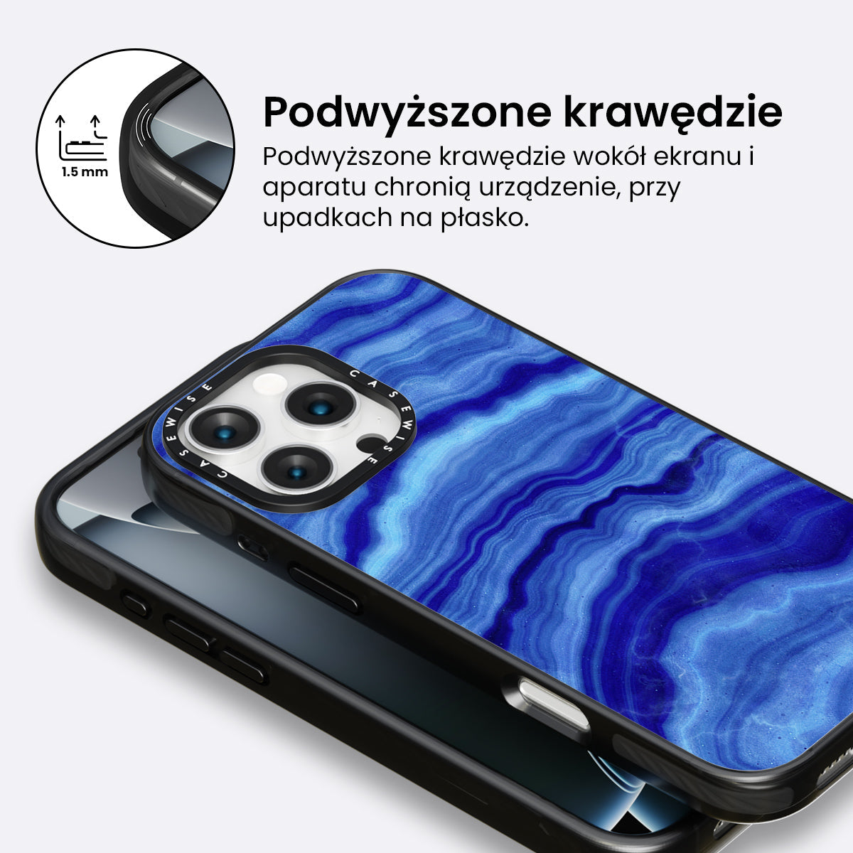 Blue Agate Texture 02 - Etui