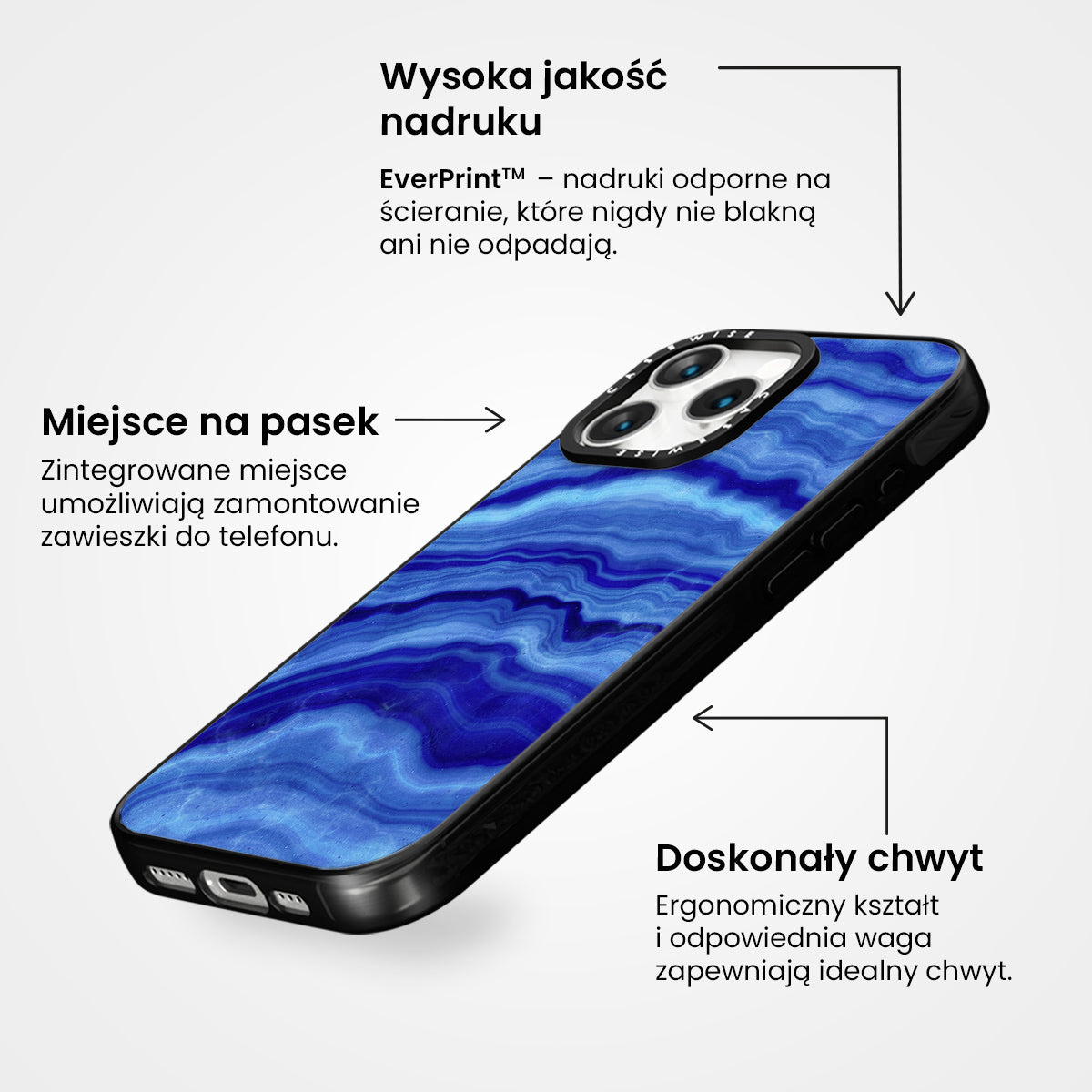 Blue Agate Texture 02 - Etui