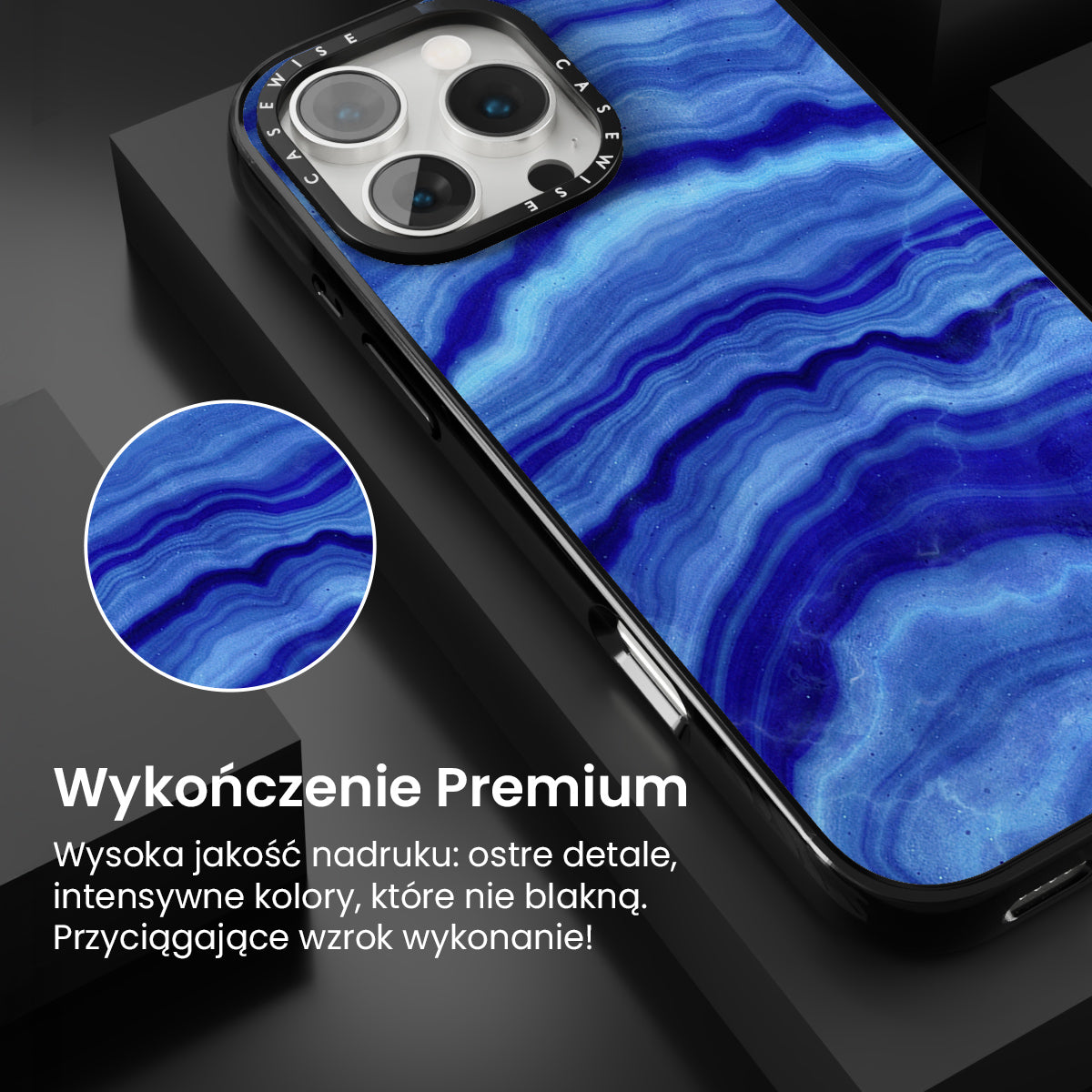Blue Agate Texture 02 - Etui