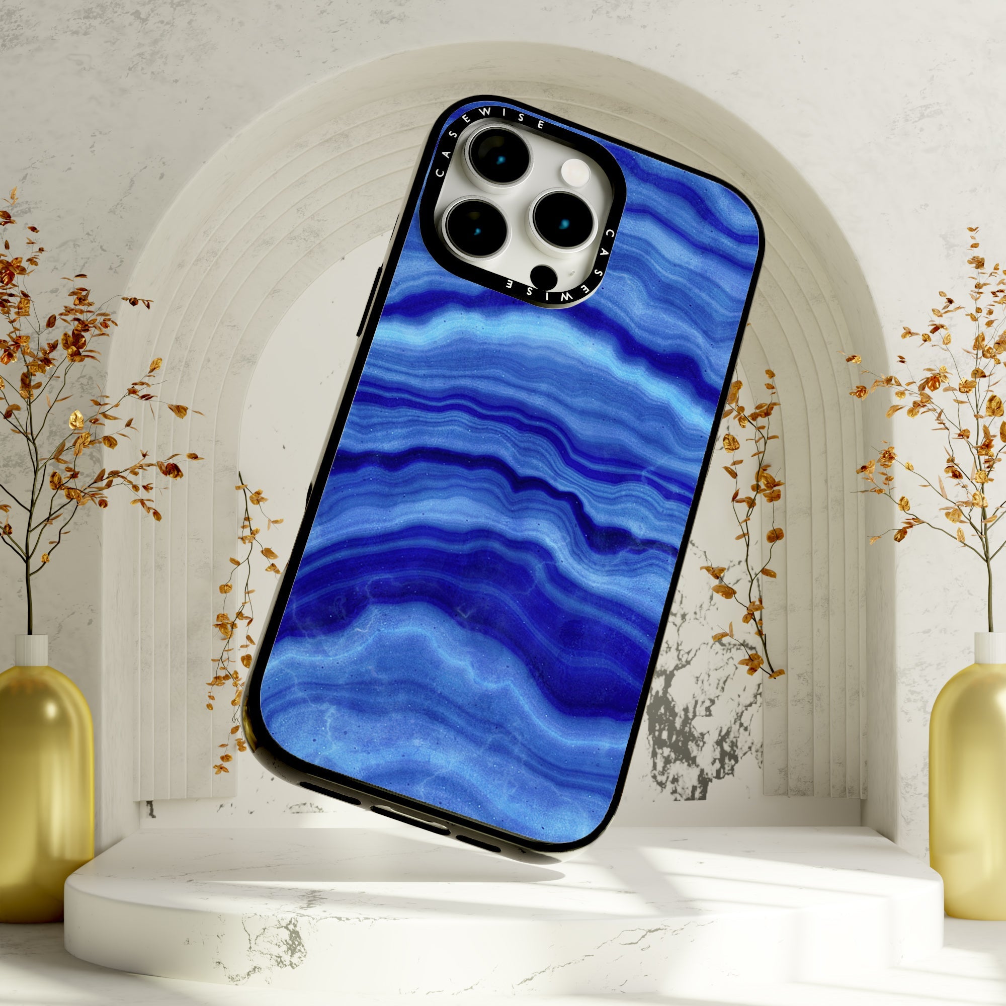 Blue Agate Texture 02 - Etui