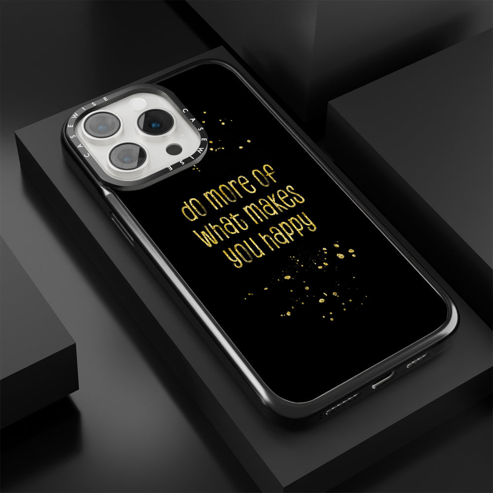 TEXT ART GOLD Do more of what makes you happy - Etui