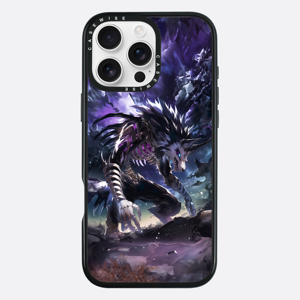 Purple Galaxy Wolf - Etui