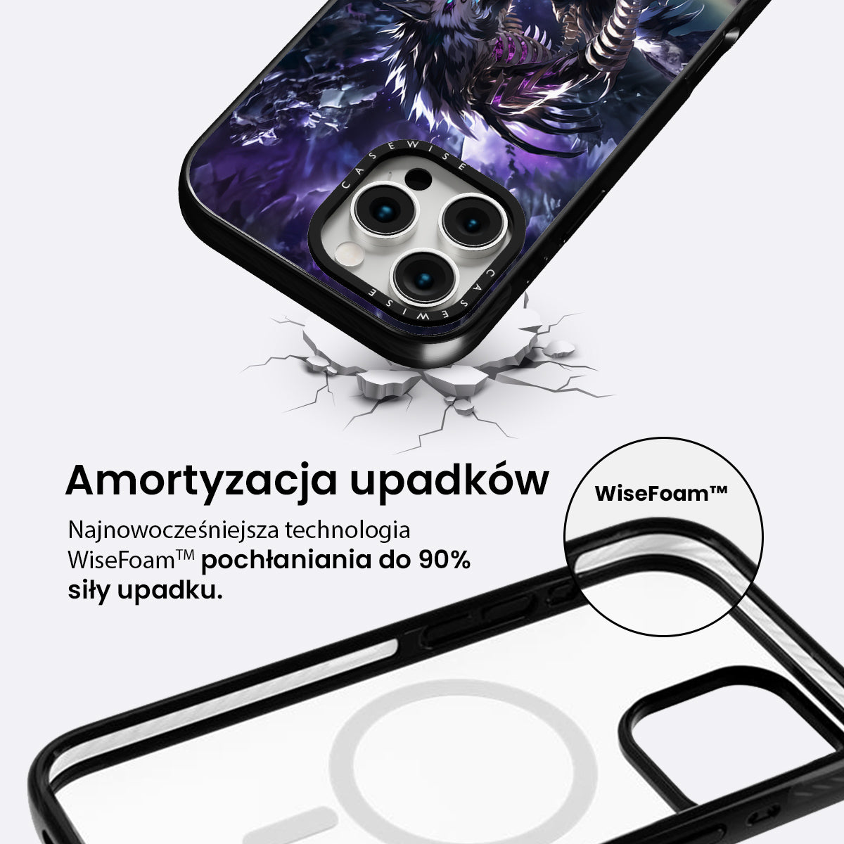 Purple Galaxy Wolf - Etui