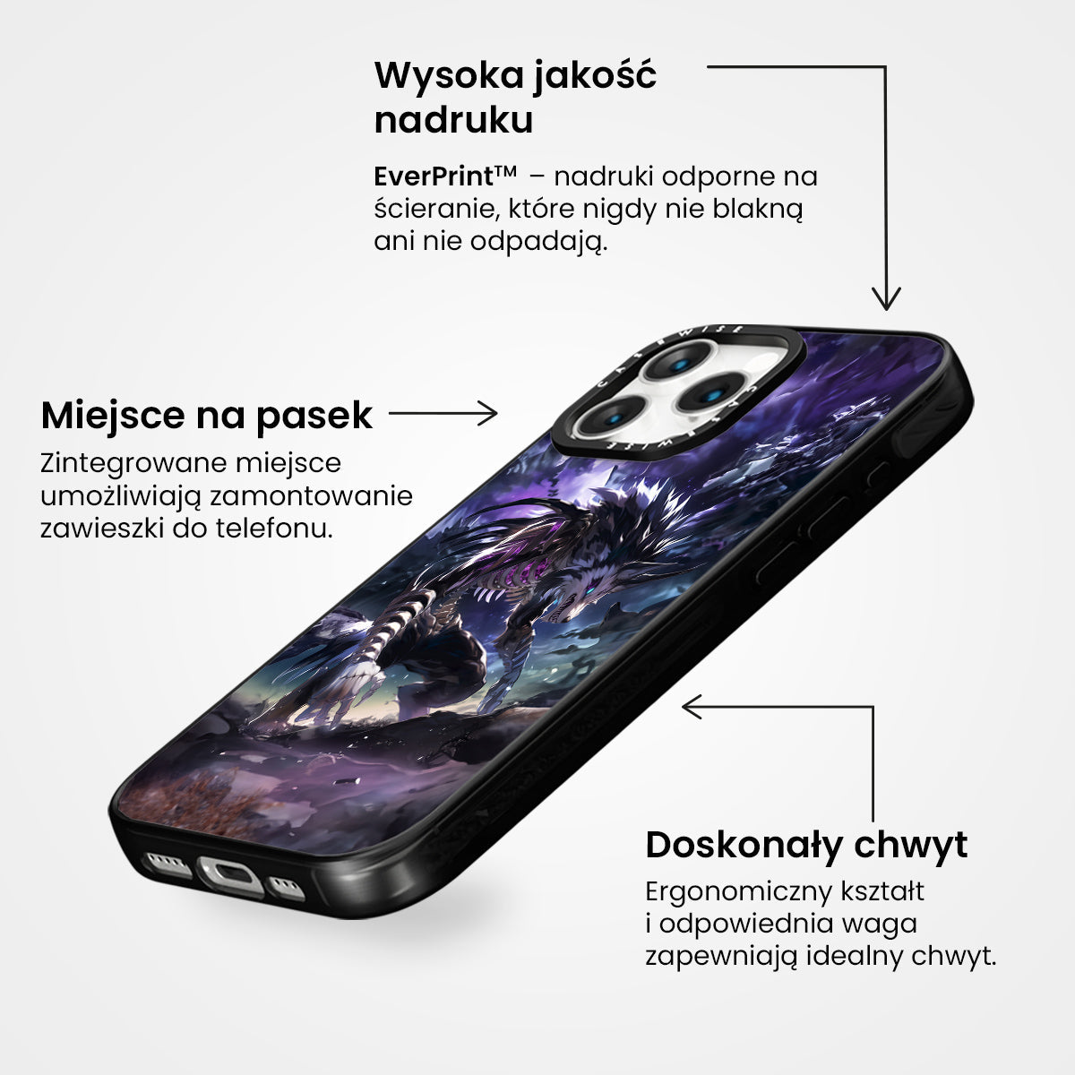 Purple Galaxy Wolf - Etui
