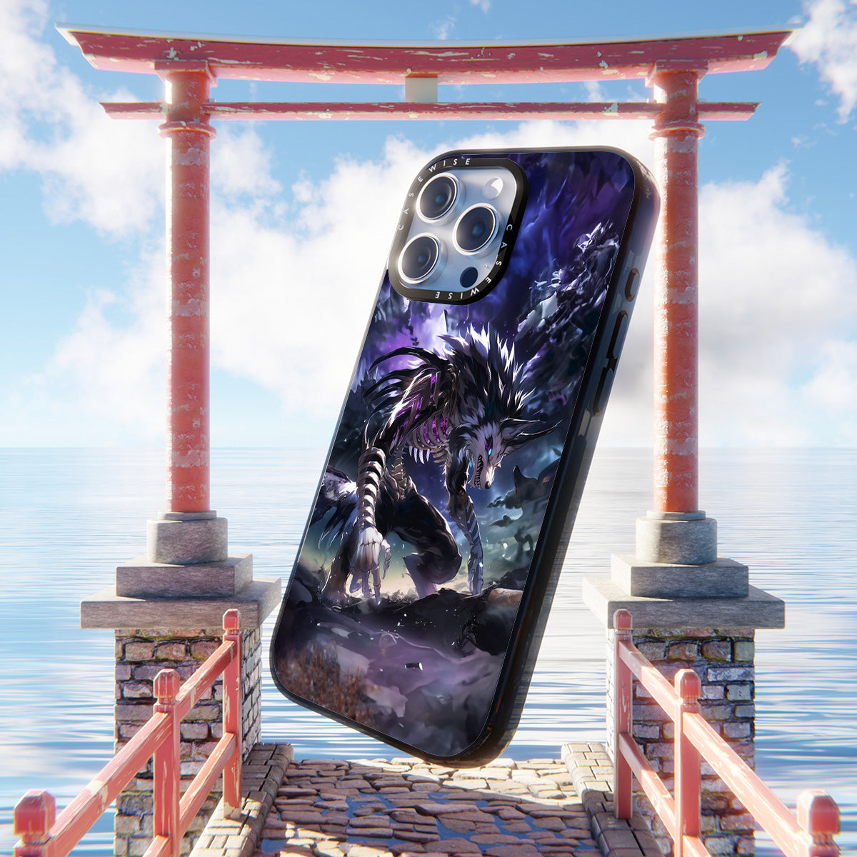 Purple Galaxy Wolf - Etui