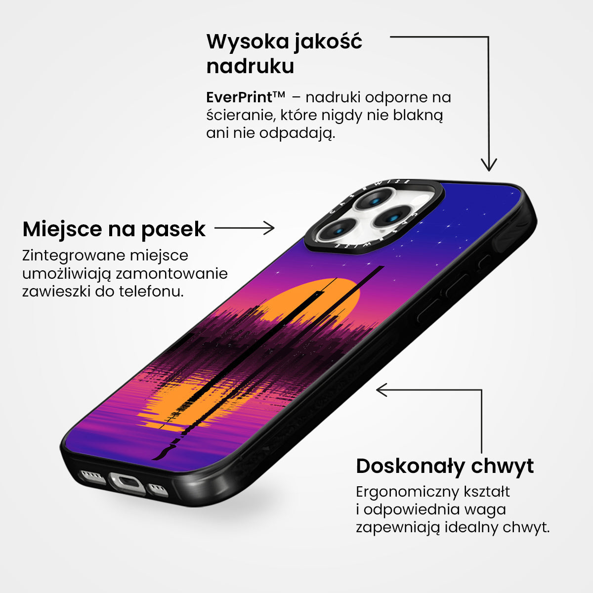 retro skyline - Etui