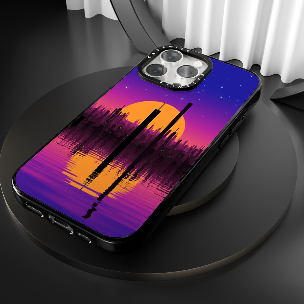 retro skyline - Etui