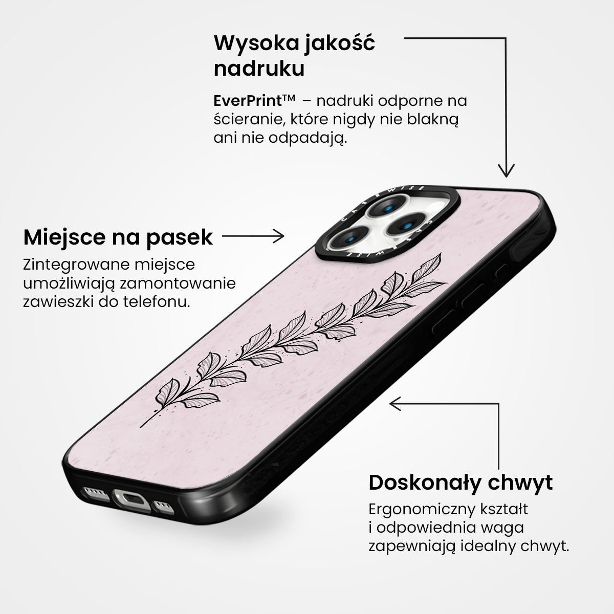 Gałązka różowa - Etui