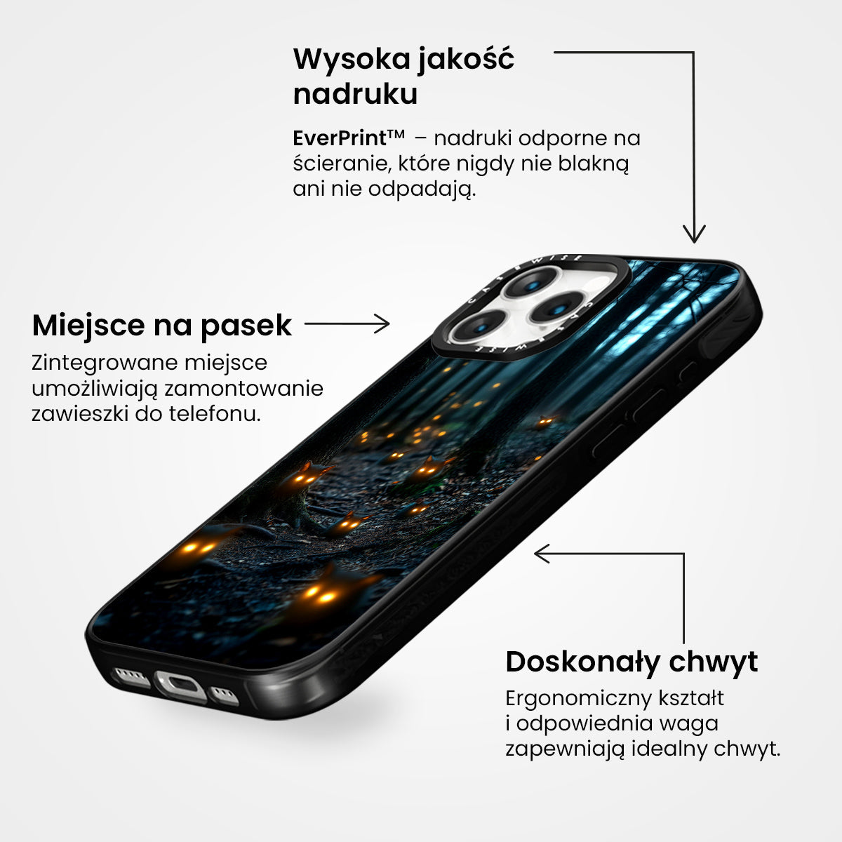 Dark Forest Glowing Eyes - Etui