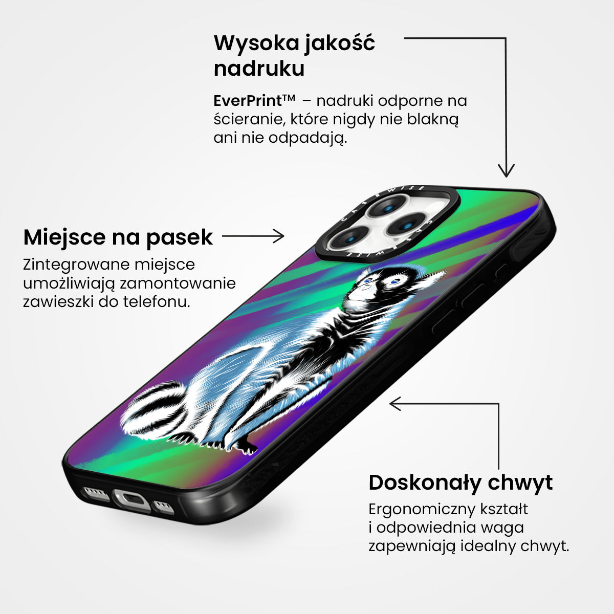 Lemur koroniasty negatyw 2 - Etui