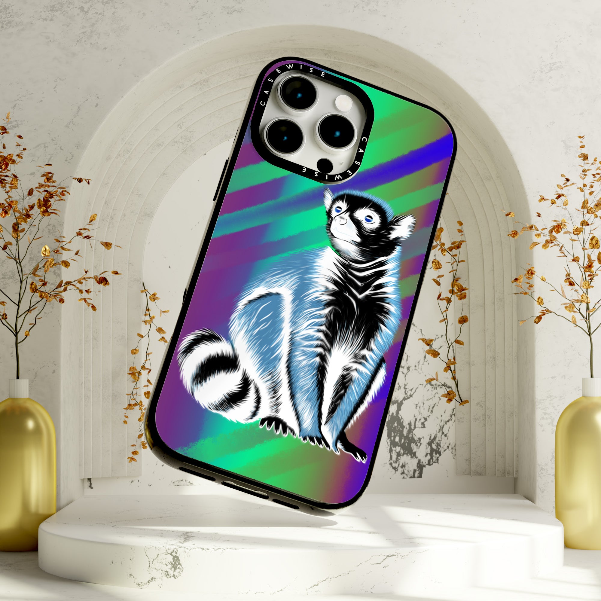 Lemur koroniasty negatyw 2 - Etui