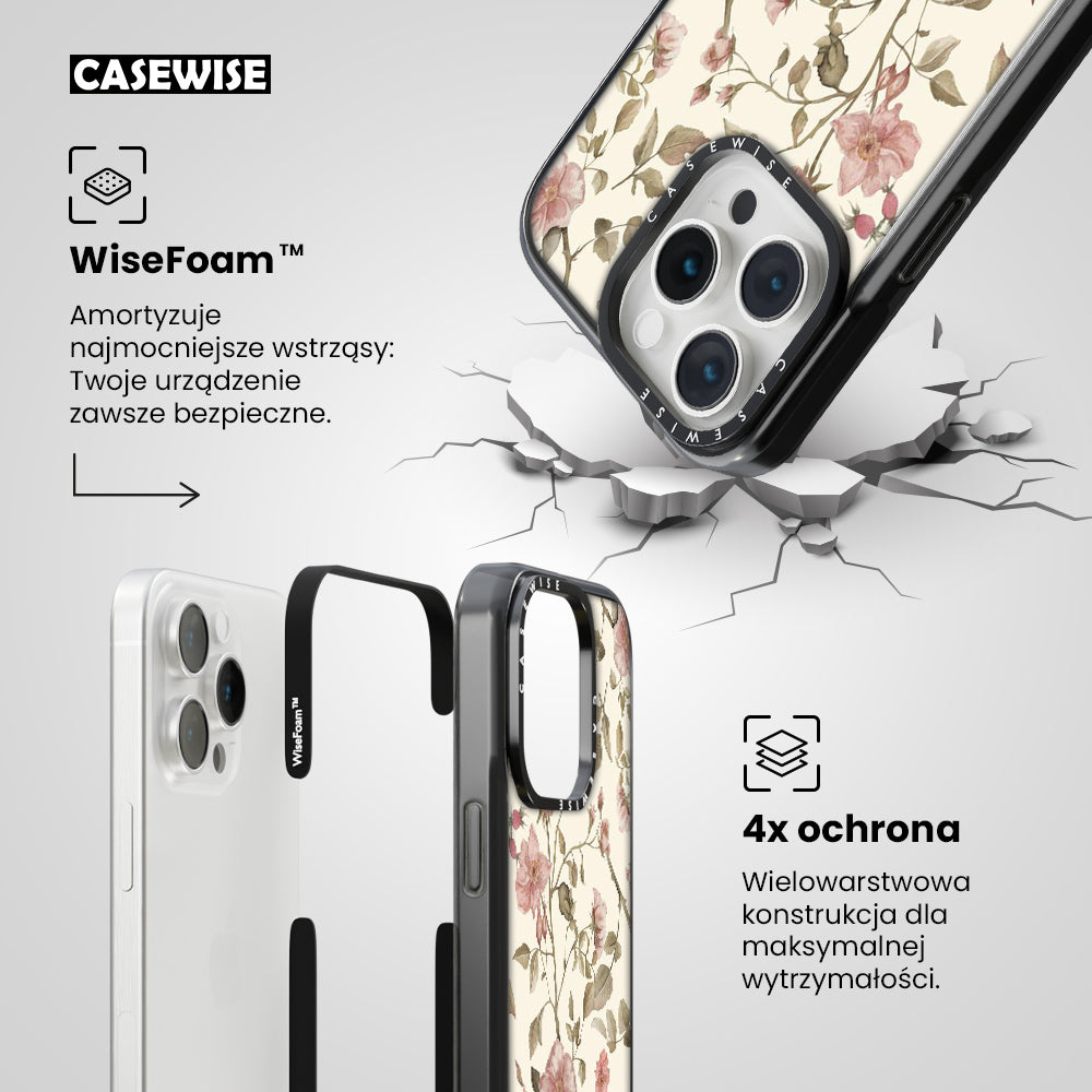 Ogród Różany (kremowy) - Etui