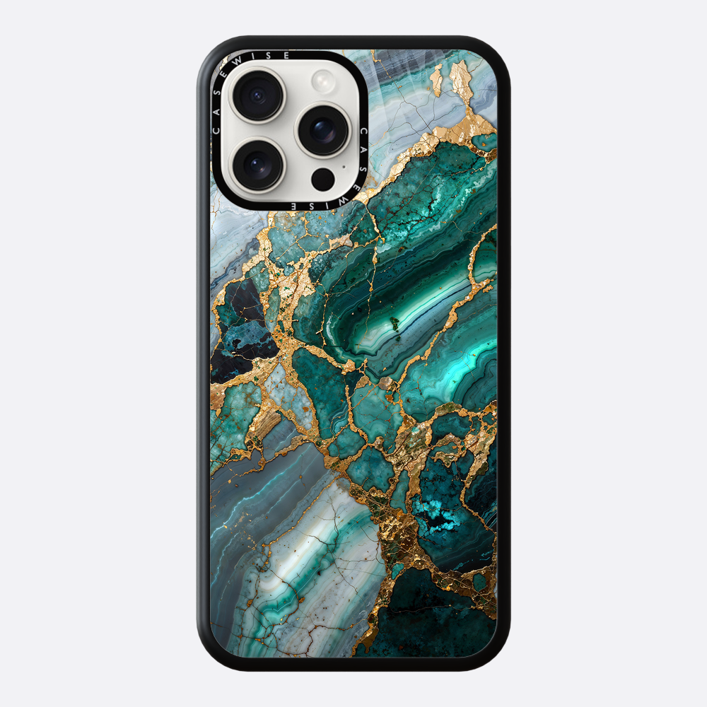 Abstract Marble Geode Kintsugi - Etui
