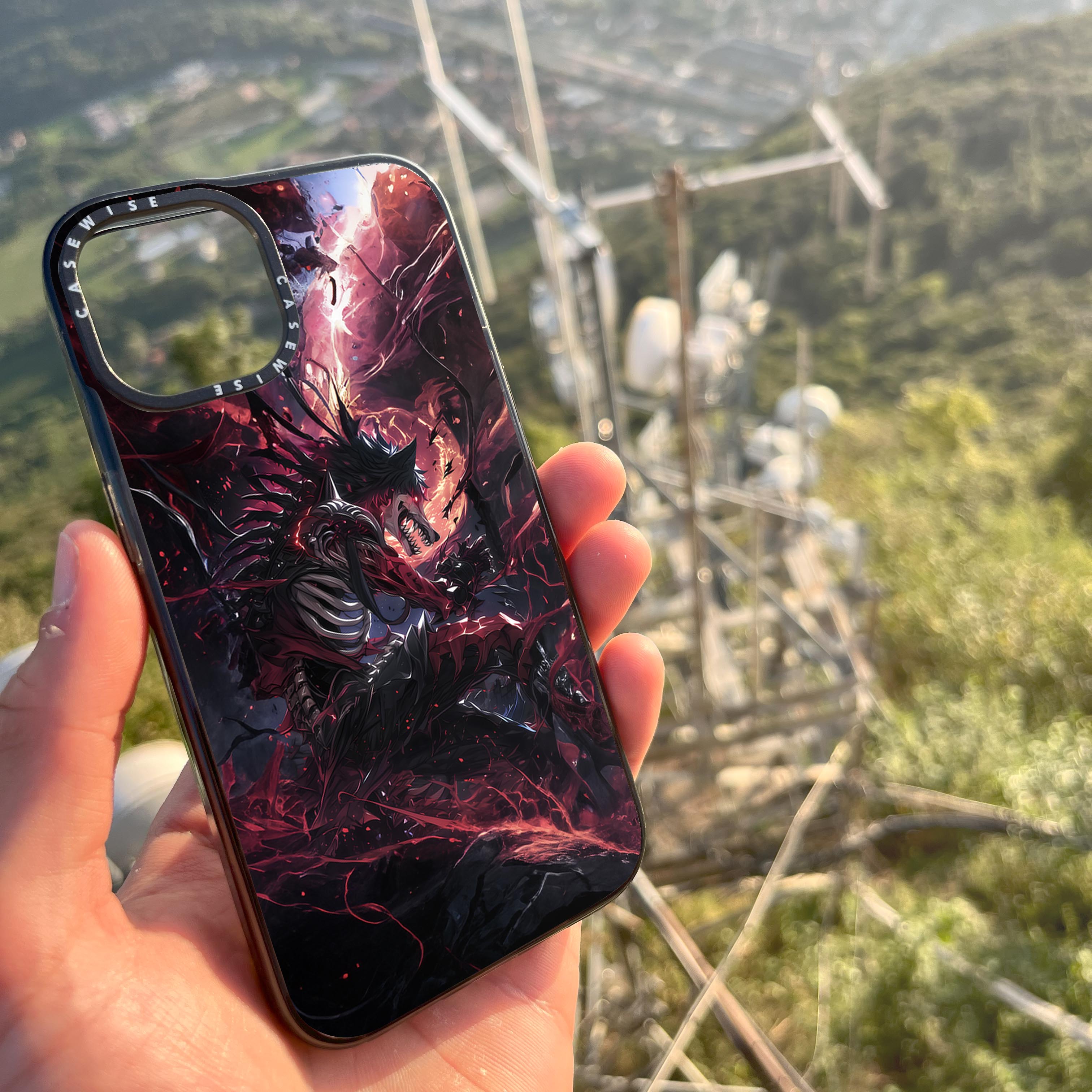 Red Wolf Skeleton - Etui