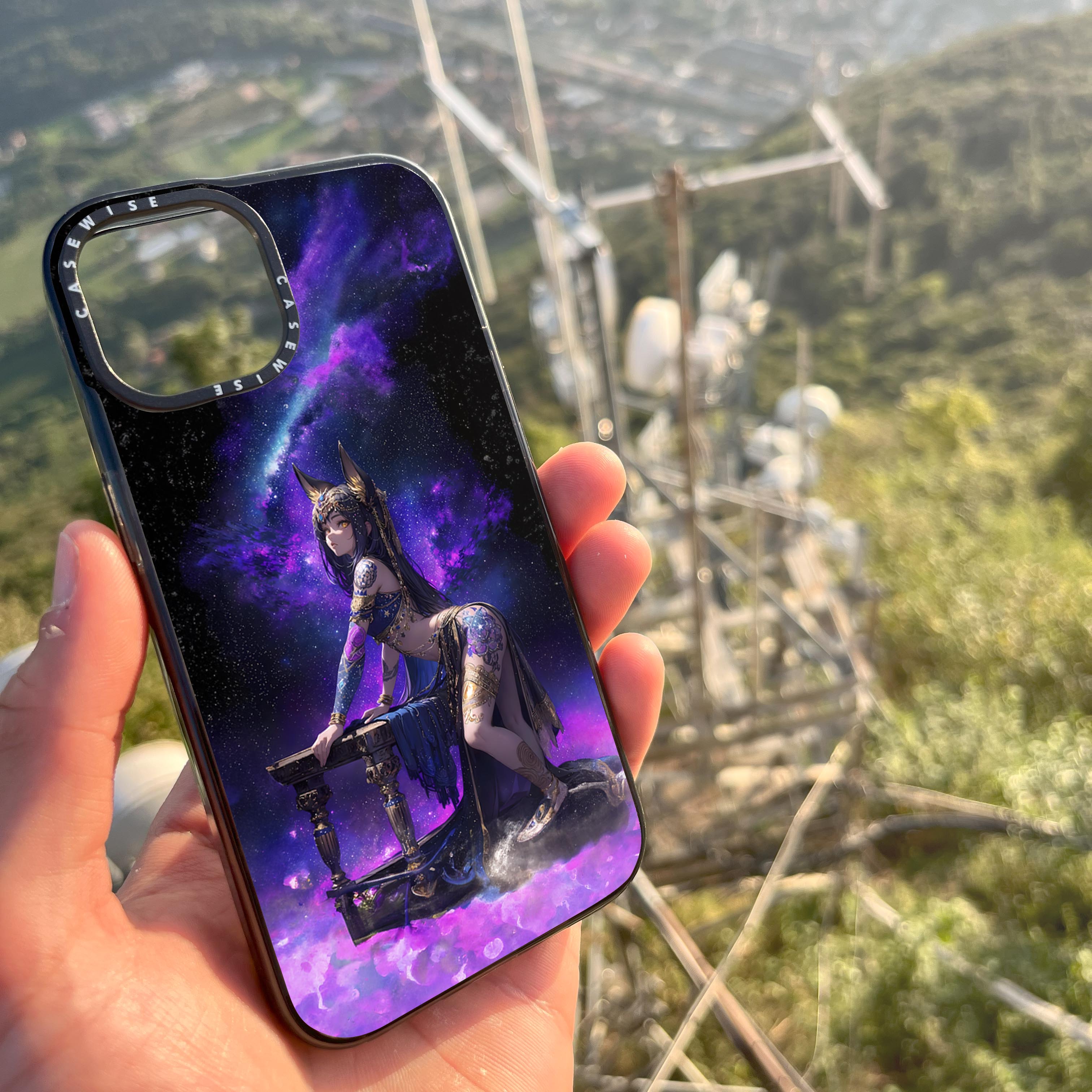 Purple Anime Girl - Etui