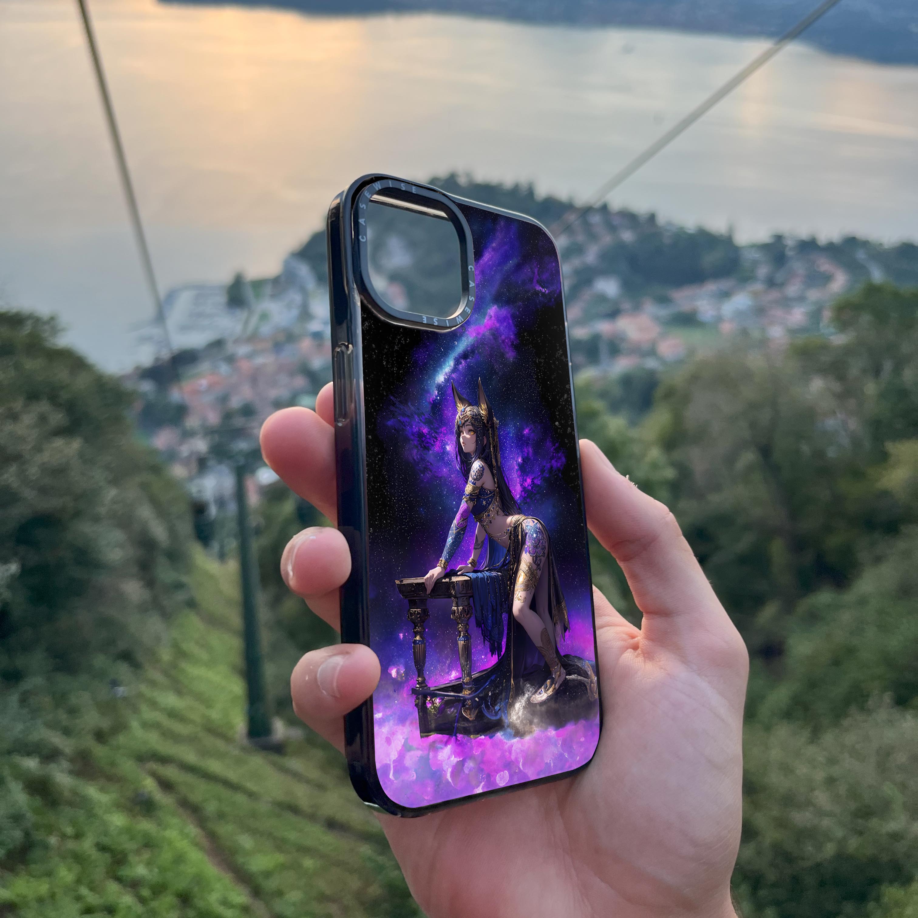 Purple Anime Girl - Etui