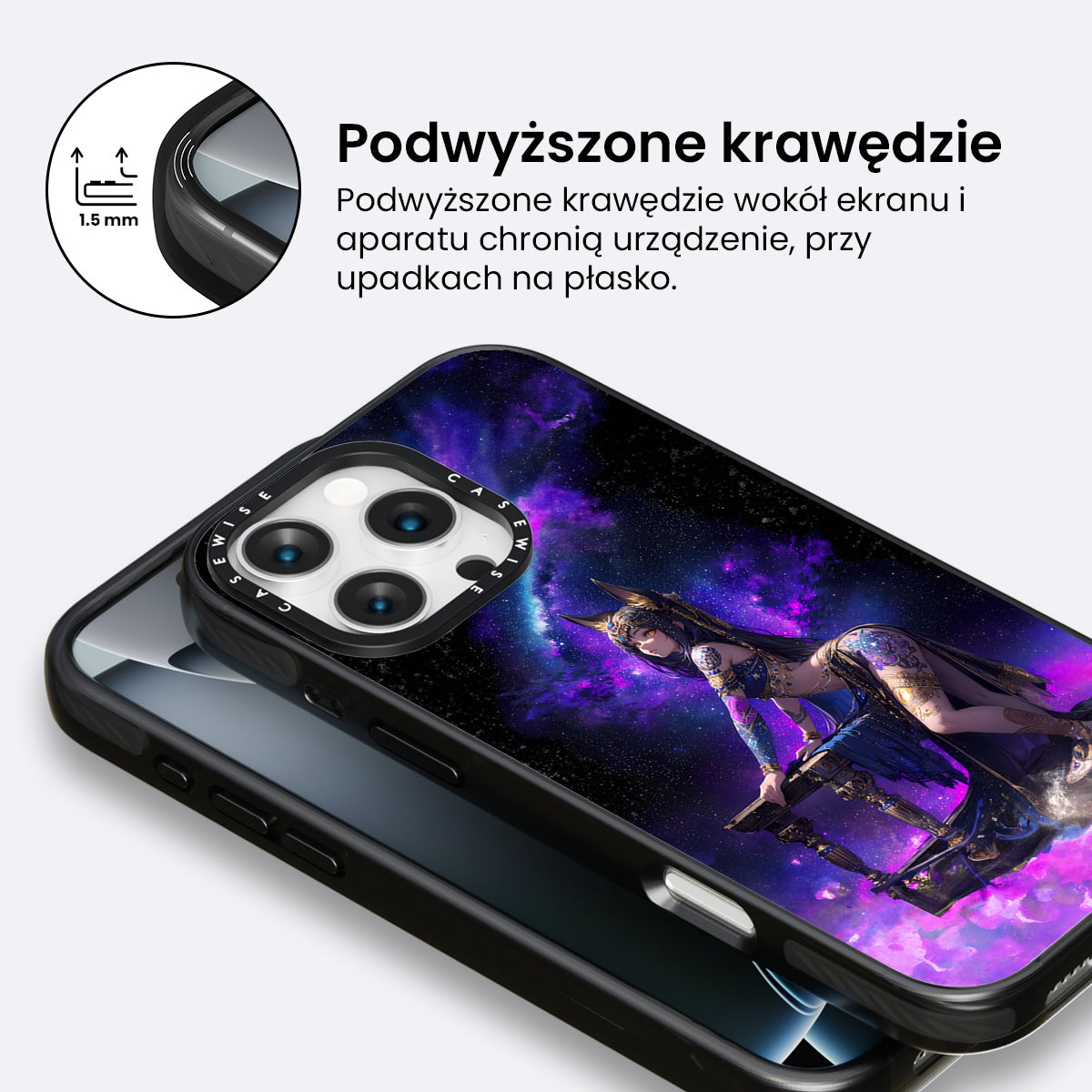 Purple Anime Girl - Etui