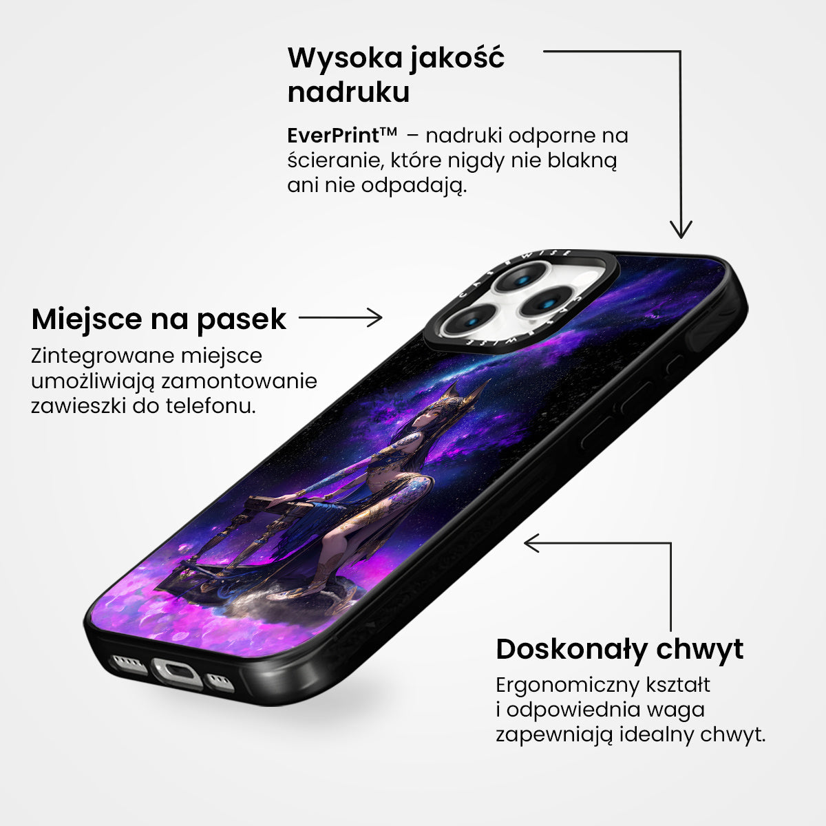 Purple Anime Girl - Etui