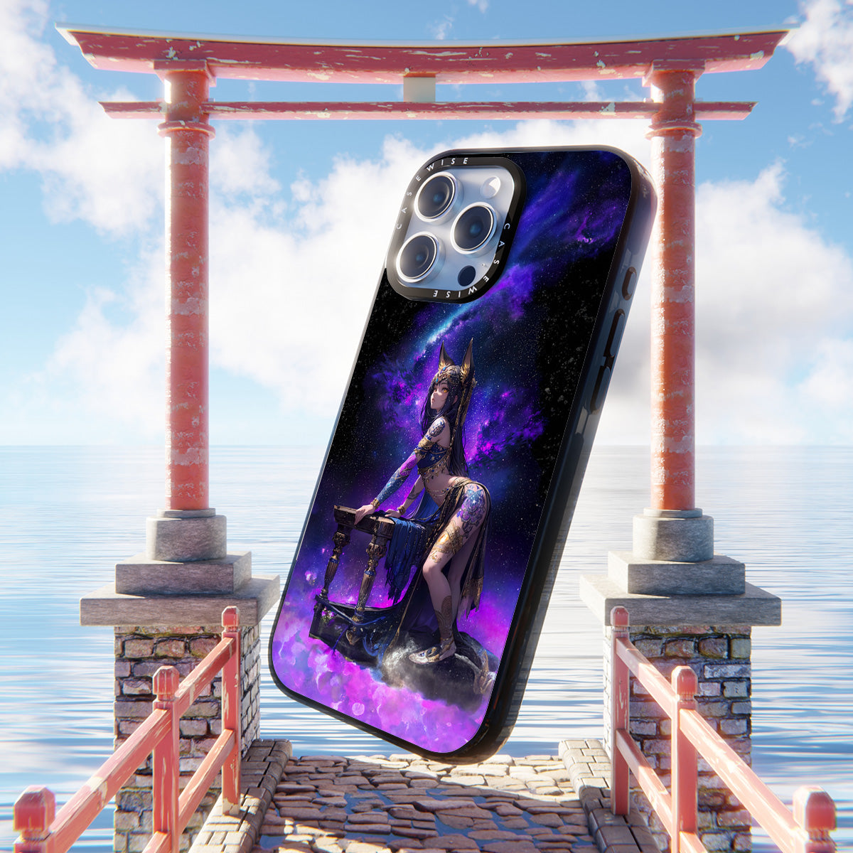 Purple Anime Girl - Etui