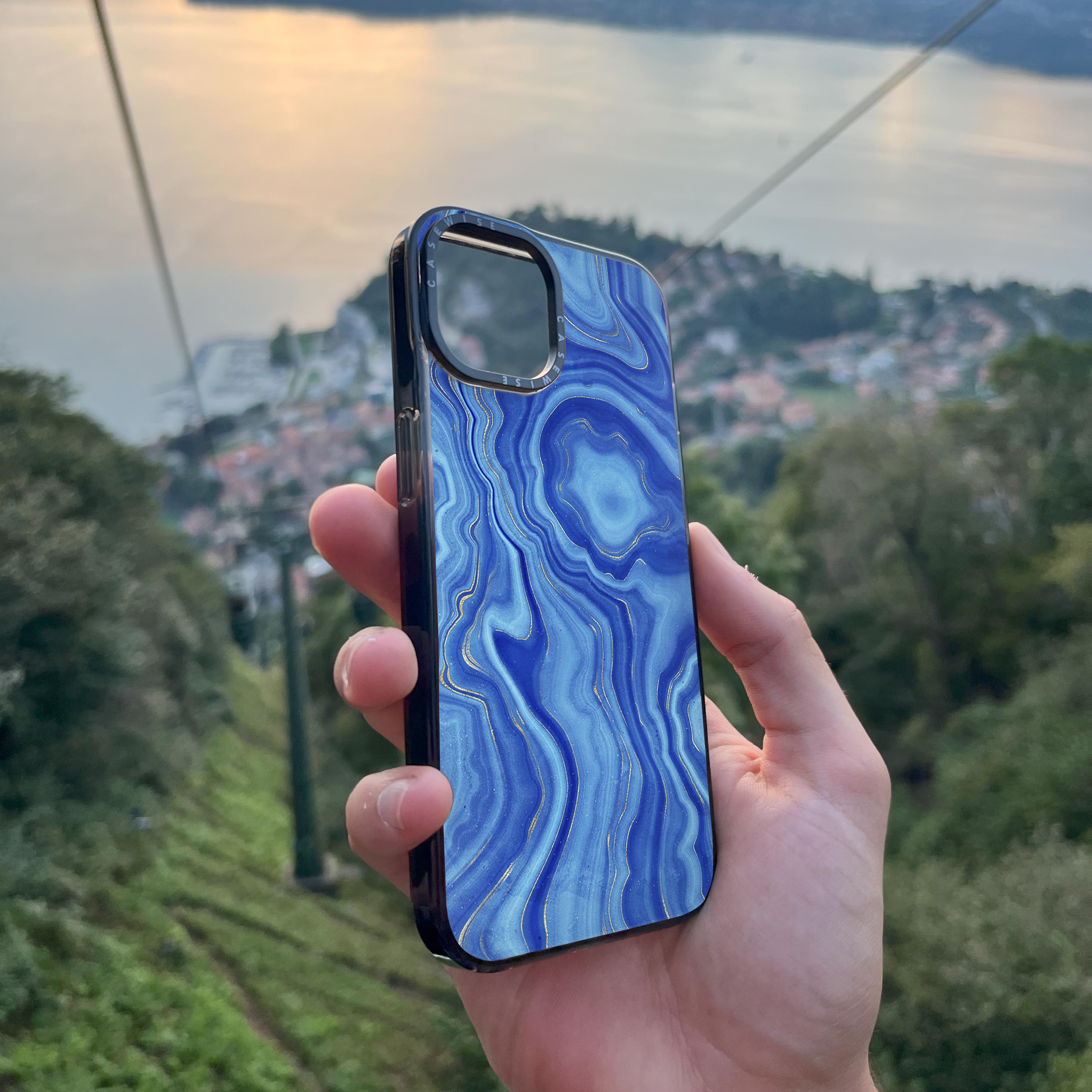 Blue Agate Texture 01 - Etui