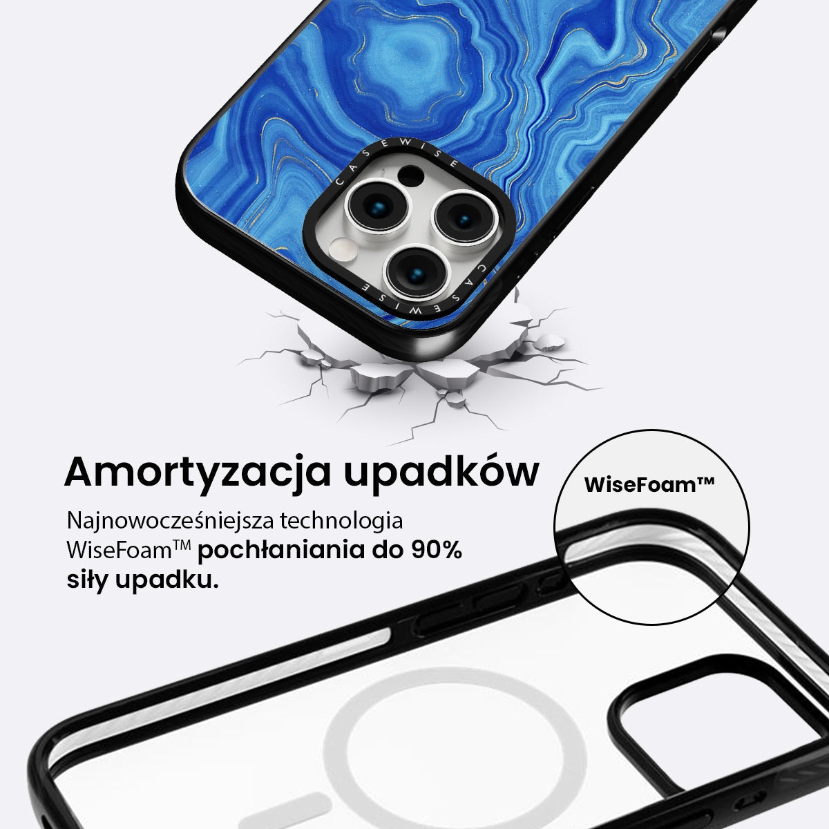 Blue Agate Texture 01 - Etui
