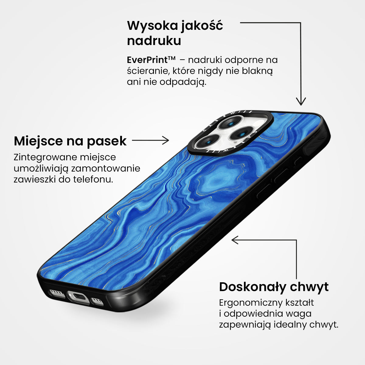 Blue Agate Texture 01 - Etui