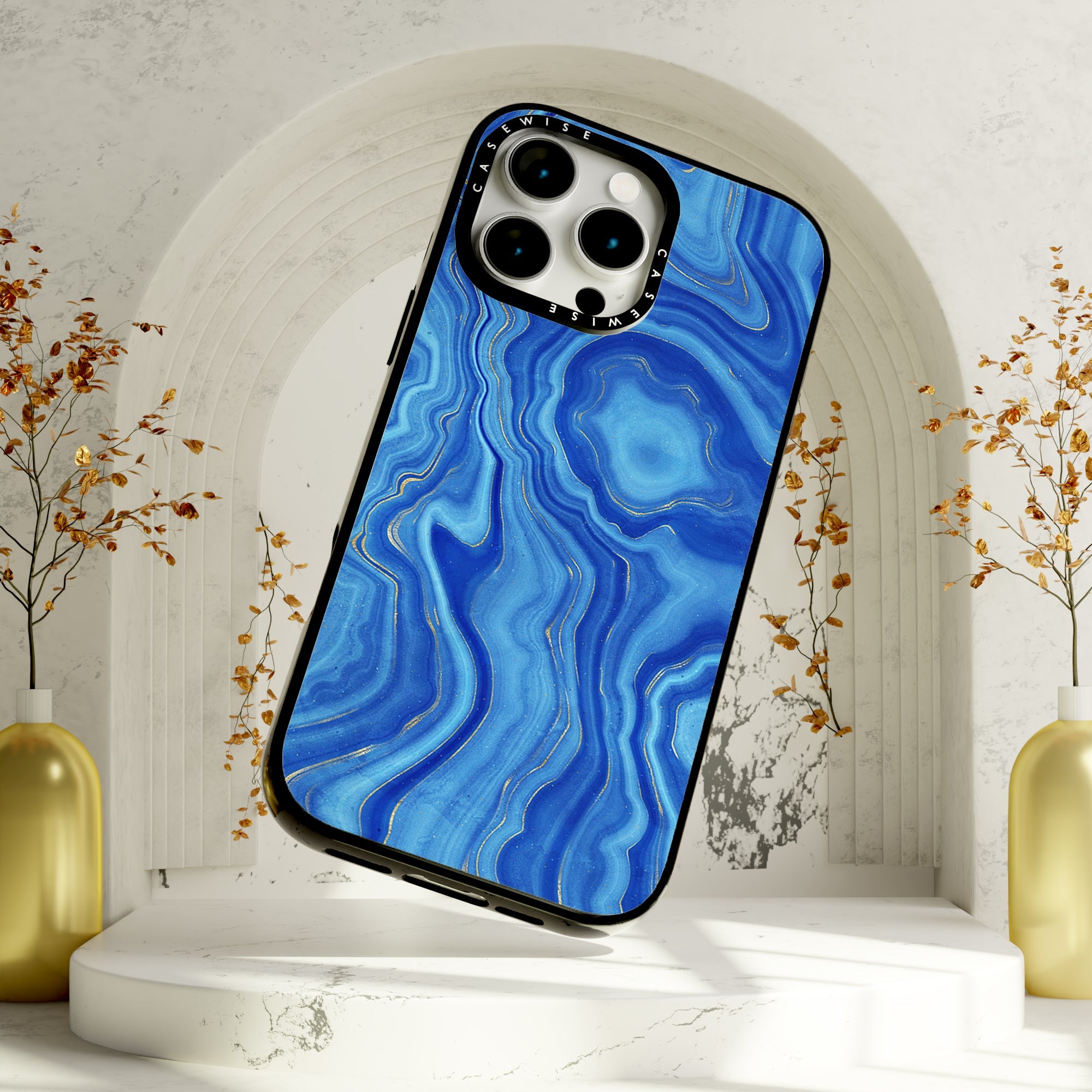 Blue Agate Texture 01 - Etui