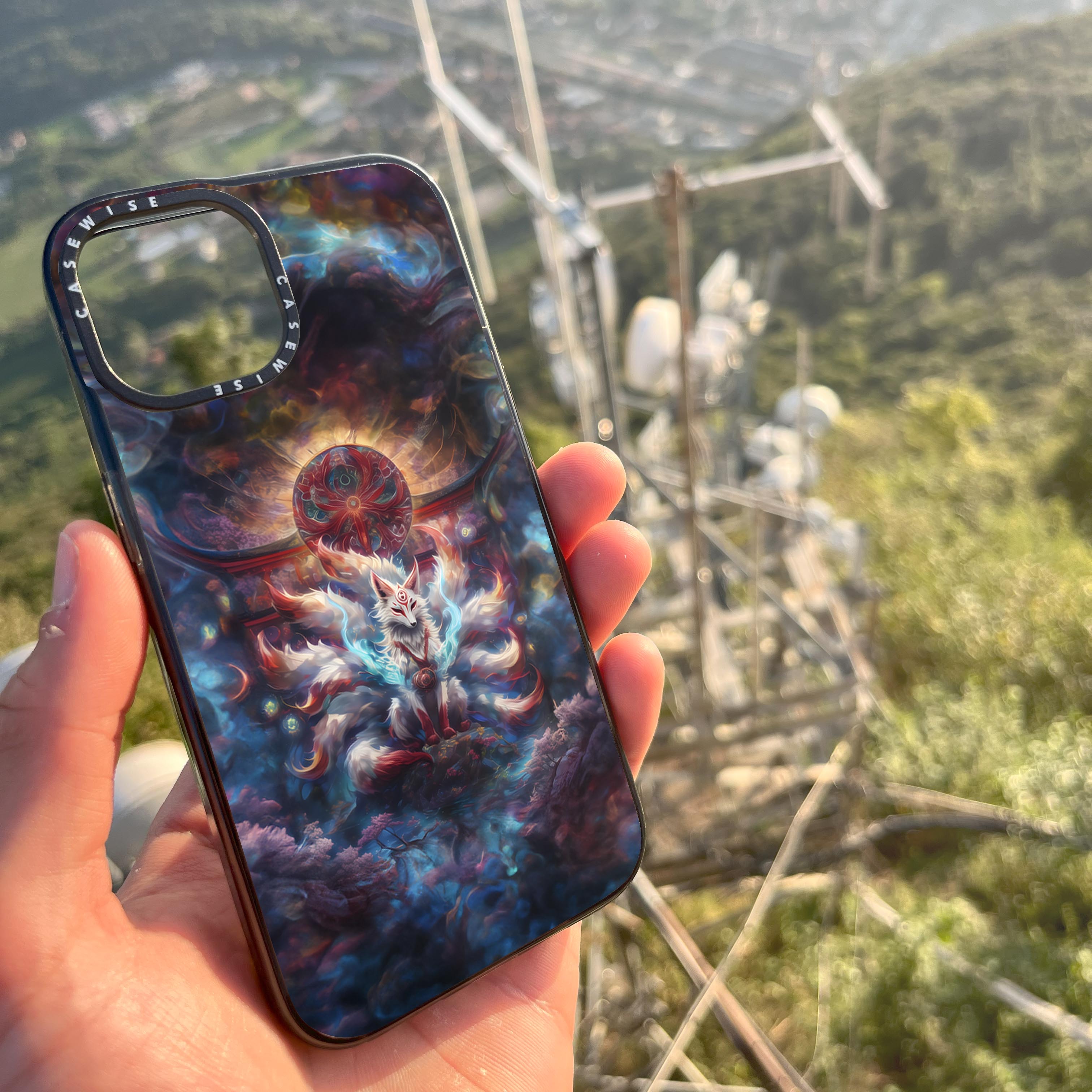 Rainbow Kitsune Fox - Etui