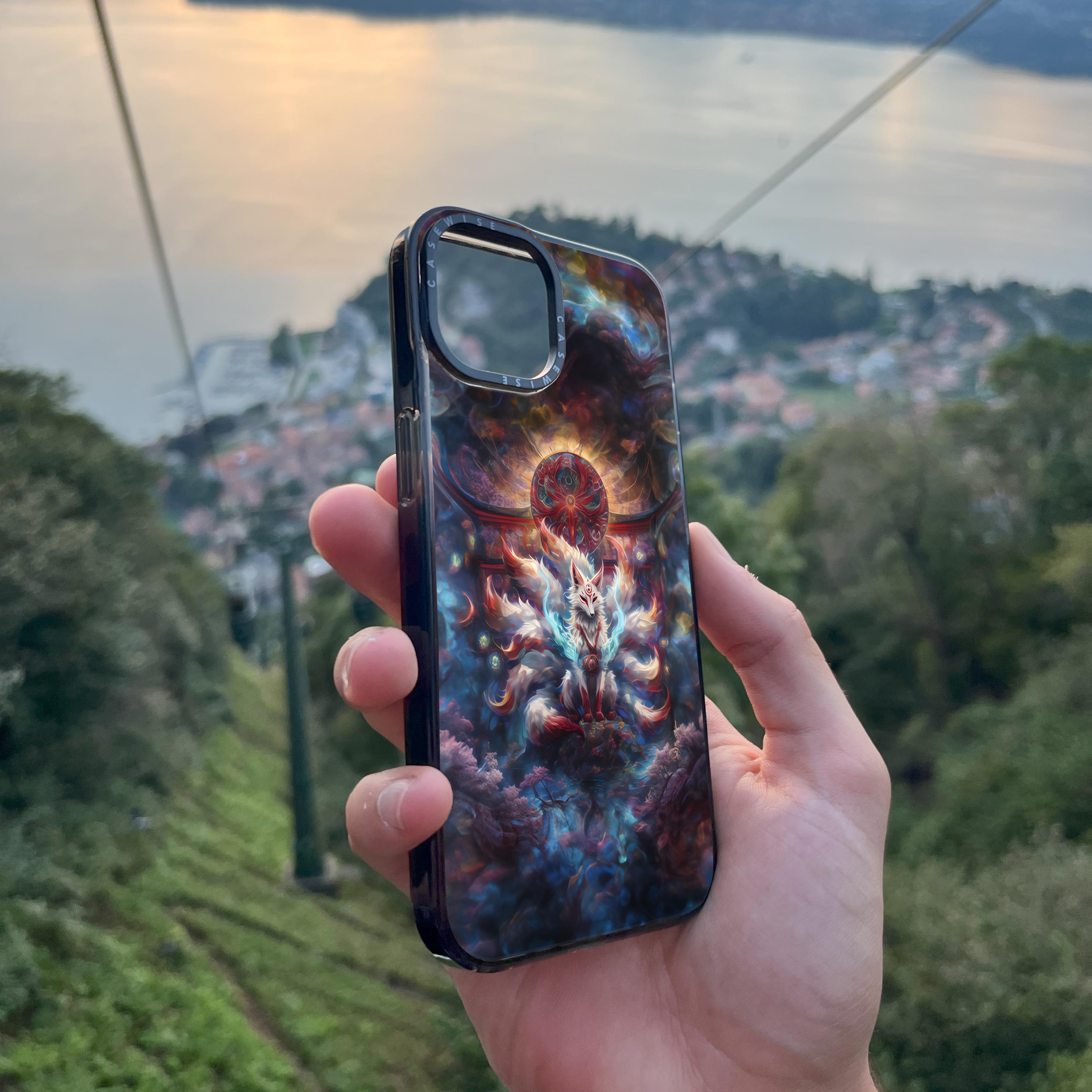 Rainbow Kitsune Fox - Etui