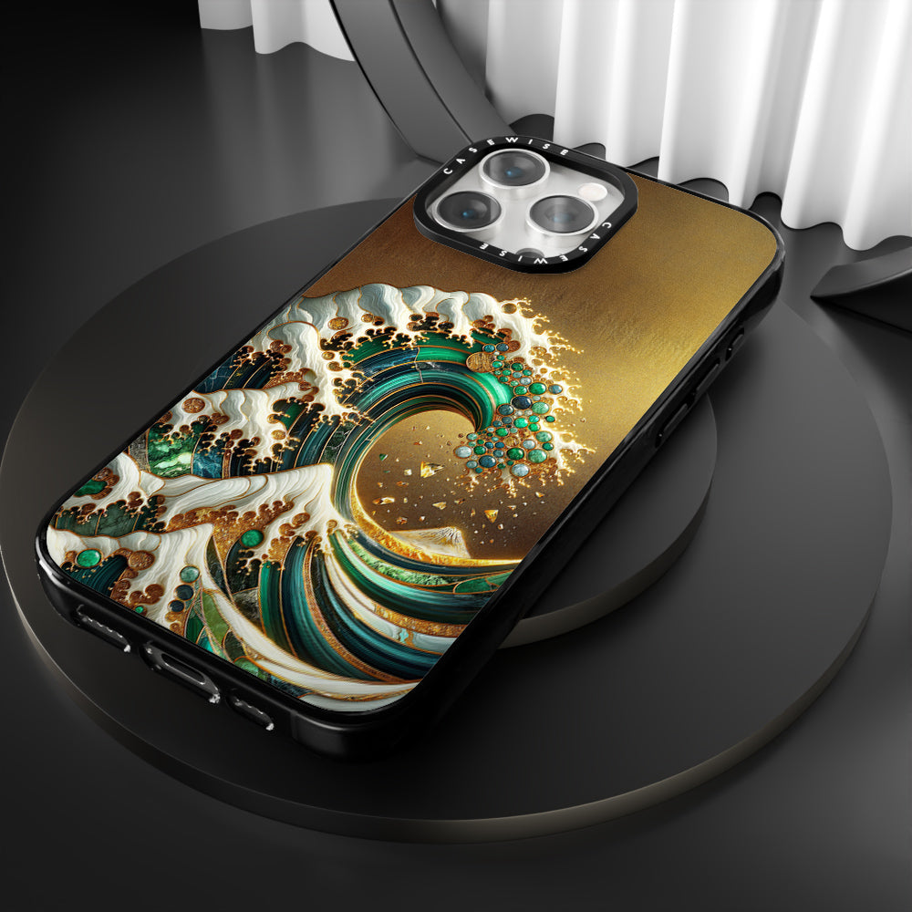 Gold Great Wave Abstract - Etui