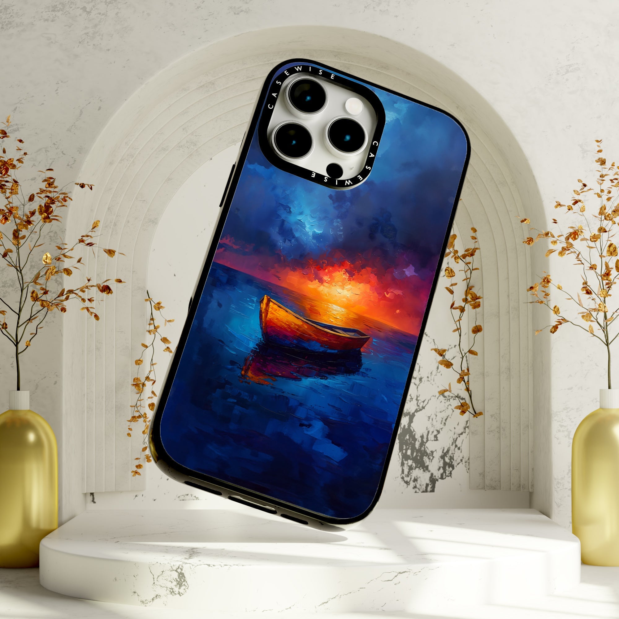 Lonely Boat Ocean - Etui