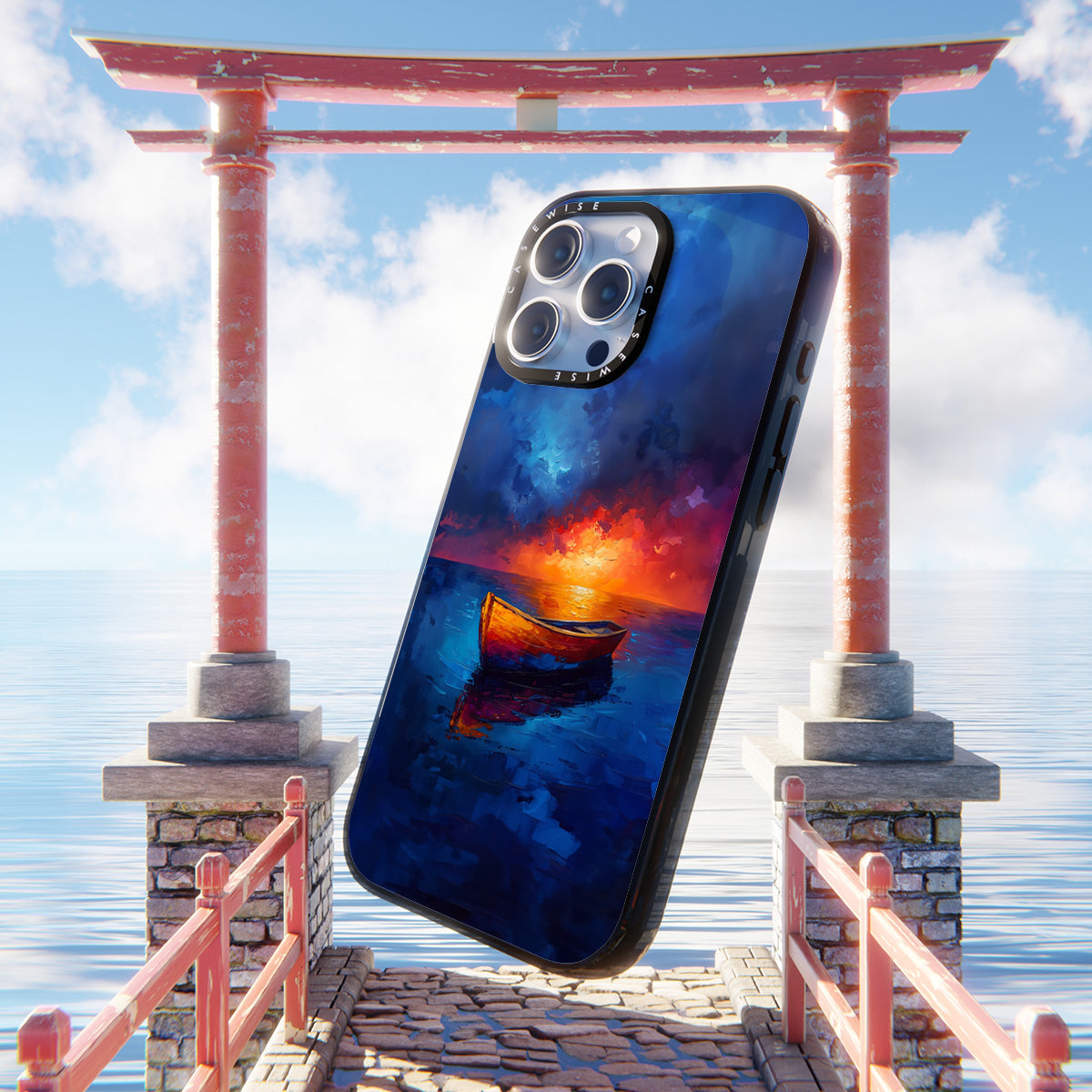 Lonely Boat Ocean - Etui